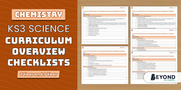 Chemistry - KS3 Science Curriculum Overview Checklists